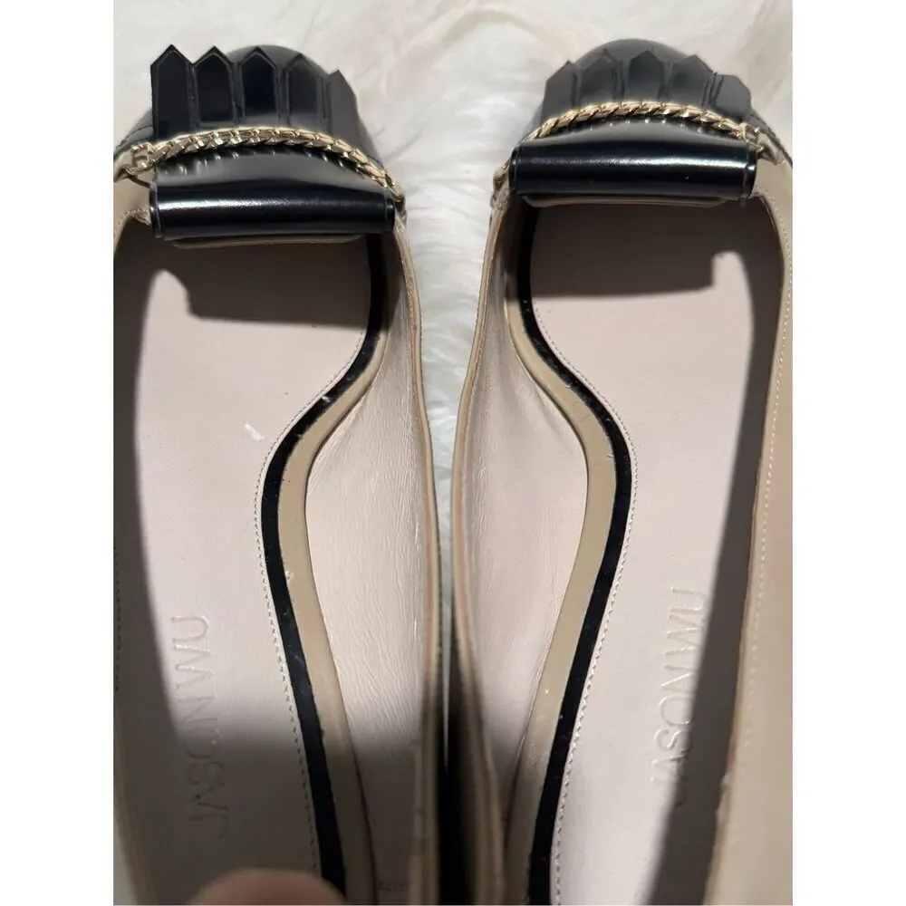 Jason Wu stacked Kiltie Oxford leather loafers two tone 37.5